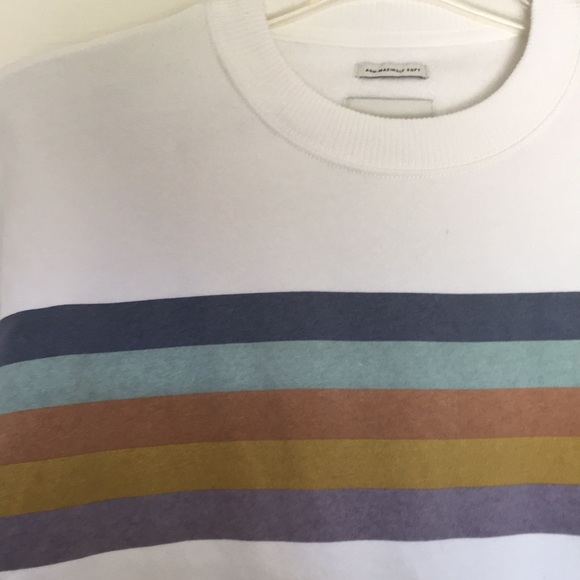 American Eagle 'Ahh-mazingly Soft' Multi-Color Striped Sweatshirt - Picture 2 of 6